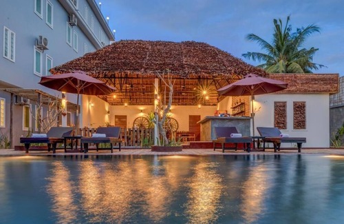 Siem Reap Casa | Habitación familiar: 1 cama doble y cama individual - desayuno gratis