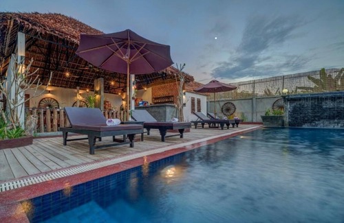 Siem Reap Casa | Habitación familiar: 1 cama doble y cama individual - desayuno gratis