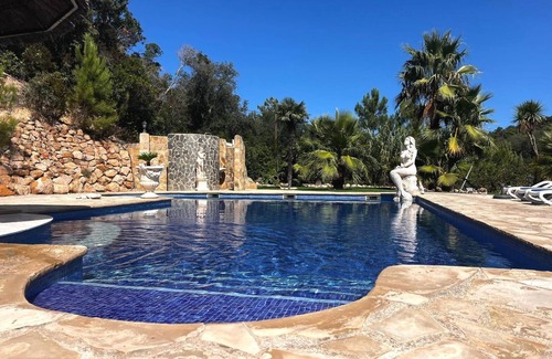 Lloret de Mar Villa | Fantástica villa / finca con piscina, vistas al mar, jardín de palmeras en 5000 m2