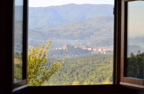 Poppi Apartamento | Casa rural en Toscana con piscina y vistas