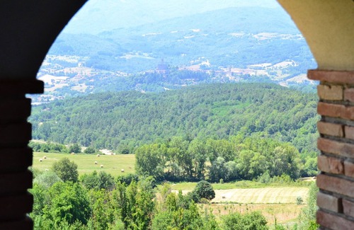 Poppi Apartamento | Casa rural en Toscana con piscina y vistas