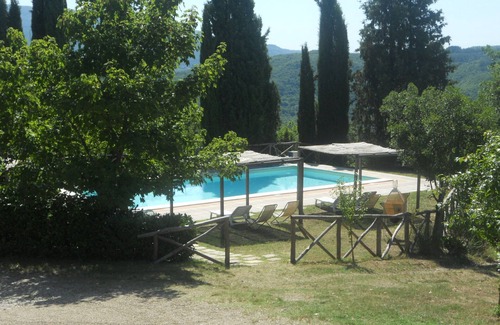 Castel Focognano Casa | Casa de campo con piscina panorámica gran finca en el corazón campiña toscana