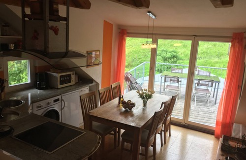 Kleines Wiesental Apartamento | Feel-good top-floor apartment with terrace, whirlpool, fireplace - Apartment B