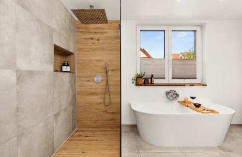 Schauenburg Apartamento | FeelGood Ferienhaus - 212 qm mit Sauna, Garten, Terrasse, Grill - 2 Apartments - für Familien & Gruppen - Mitten in Deutschland