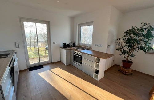 Kleinsassen Apartamento | Ferienapartment An der Milseburg - apartment/apartment, shower, WC, 1 bedroom