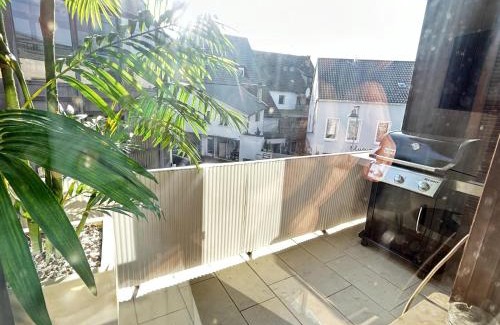 Dudweiler Apartamento | Ferienapartment Saarbrücken Zentrumsnah mit Luxus-Heimkino, Grill, Balkon & Miele Küche