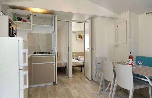 Gralaoni-Pralesi-Cisano Casa | Feriendorf Cisano Mobilehome Turchese für 7 Personen