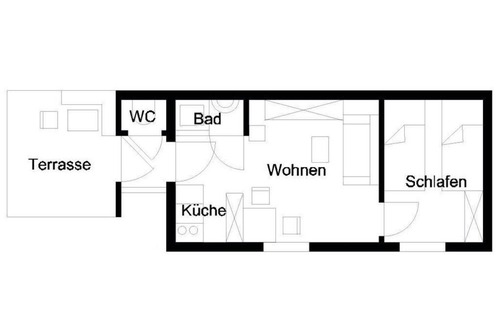 Bad Kissingen Casa | Ferienhaus für 2 Gäste mit 26m² in Bad Kissingen