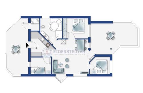 Wesselburenerkoog Casa | Ferienhaus Huus Eiderwatt ID 460