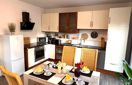 Apeldorn Apartamento | Ferienhaus "Jonagold" Meppen Ebenerdig Carport Terrasse Free WiFi 2 Schlafzimmer Küche Gäste-WC Wallbox