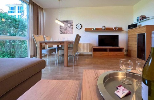 Duhnen Apartamento | Ferienwohnung-9-mit-Schwimmbad-Sauna-Residenz-Passat-Doese