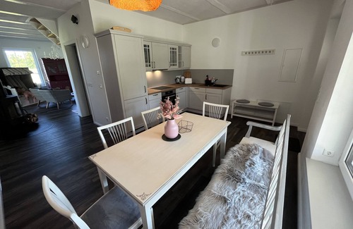 Zahna-Elster Apartamento | Ferienwohnung auf dem Bauernhof mit Terrasse