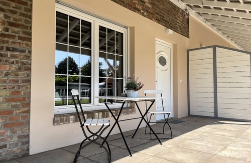 Zahna-Elster Apartamento | Ferienwohnung auf dem Bauernhof mit Terrasse