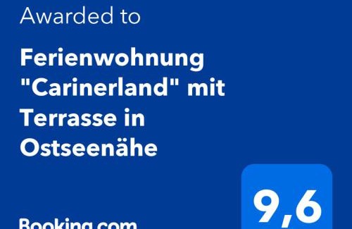 Kamin Apartamento | Ferienwohnung "Carinerland" mit Terrasse in Ostseenähe