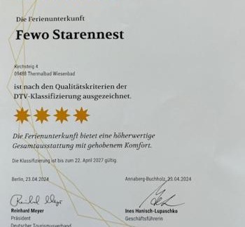 Thermalbad Wiesenbad Apartamento | Ferienwohnung Starennest