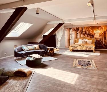 Kleinblittersdorf Apartamento | Ferienwohnung Honeymoon Deluxe Wellness mit Sauna auf Schloss Falkenhorst
