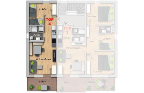 Konigsleiten Apartamento | Ferienwohnung Königsleiten 121b - Top 4