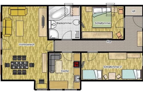 Walldorf Apartamento | Ferienwohnung Landsbergblick