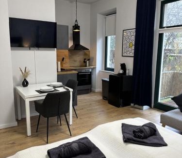 Nordfront Apartamento | Ferienwohnung Lorenz mit kostenlosem Parkplatz Netflix Boxspringbett Küche
