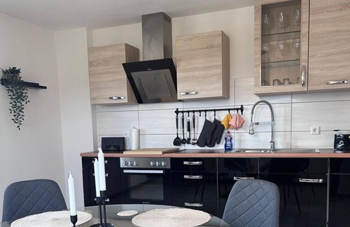Hargarten Apartamento | Ferienwohnung Mesdag - Appartement/fewo, Dusche, WC, 1 Schlafraum