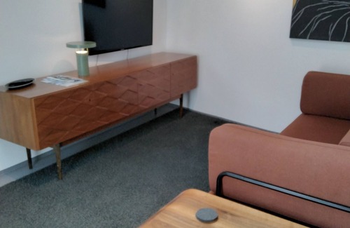 Heppenheim Apartamento | Ferienwohnung mit Fenster zum Hof im Skandinavischen Stil in der Innenstadt