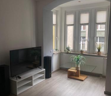 Aue Apartamento | Ferienwohnung mit Terrasse