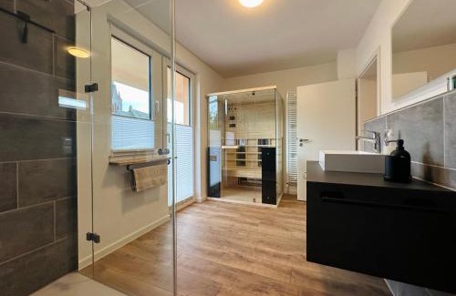 Bad Muenster am Stein-Ebernburg Apartamento | Ferienwohnung Rheingrafenblick mit Infrarotkabine