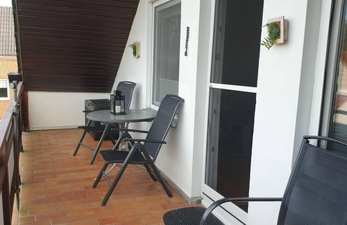 Nordseebad Burhave Apartamento | Ferienwohnung Schäfer Deichgraf - Appartement/fewo, Dusche, WC, 2 Schlafräume