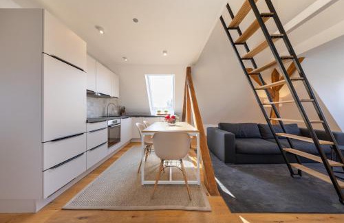 Warnemuende Apartamento | Ferienwohnung Strom ahoi - premium - modern - inkl Stellplatz - 200m zum Alten Strom - Wasserblick