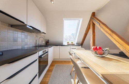 Warnemuende Apartamento | Ferienwohnung Strom ahoi - premium - modern - inkl Stellplatz - 200m zum Alten Strom - Wasserblick