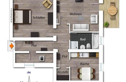 Blankenburg Apartamento | Ferienwohnung-Villa-Helene