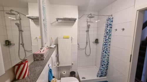 Ulm Casa | Ferienzimmer bei Thomas - Gemütliches Schlaf- und Wohnzimmer mit modernem Bad
