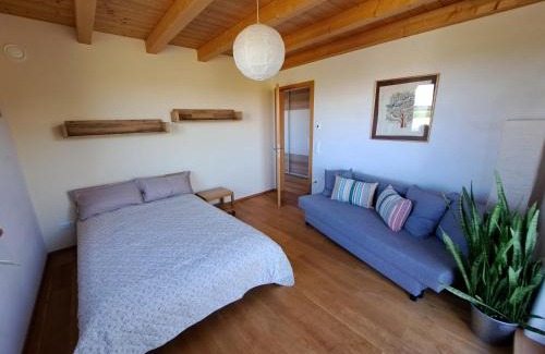 Unterallgau Apartamento | FeWo "Alpakaleben" im ökologischen Holzhaus mit traumhafter Aussicht und Alpakas