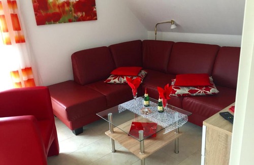 Gruenerdeich Apartamento | Fewo Elbblick im Haus Lühegarten