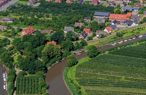 Gruenerdeich Apartamento | Fewo Elbblick im Haus Lühegarten