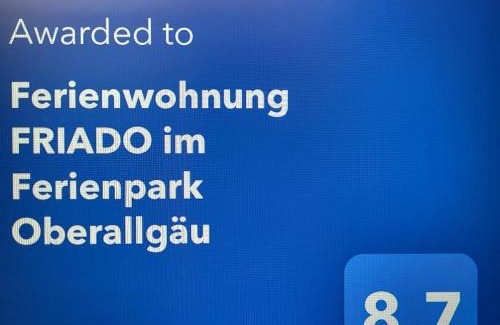 Missen-Wilhams Apartamento | Fewo FRIADO im Ferienpark OA - ohne Zusatzkosten nach Anreise - mit Hallenbad, W-Lan, PKW-Garage, Kurtaxe mit Allgäu-Walser-Pass, Bett- und Handtuch-Wäsche sowie End-Reinigung