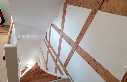 Mobisburg-Rhoda Apartamento | FeWo im Lehm-Fachwerkhaus Erfurt mit 3 einzelnen Schlafzimmern je mit TV