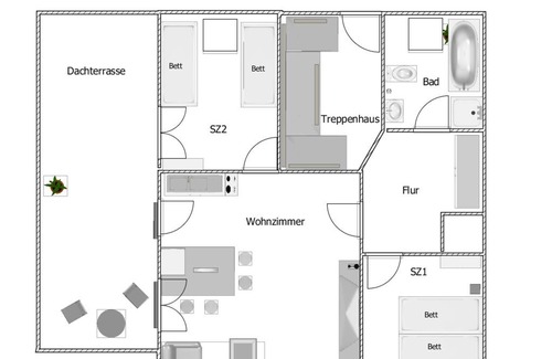 Ost Apartamento | FeWo Leipzig 2019 Modern 4-P. Apartamento / buena infraestructura en una ubicación tranquila
