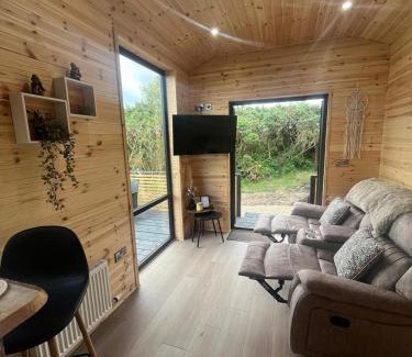 Fivemilebourne Apartamento | Fiadh Rua Cabin - with Private Outdoor Hottub Pet Friendly