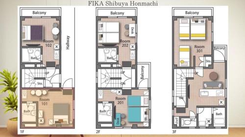 Honmachi Apartamento | FIKA Shibuya Honmachi 101