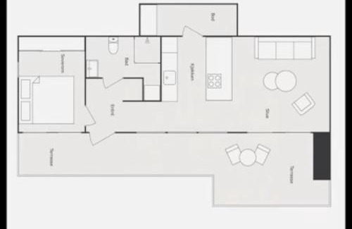 Bergen City Centre Apartamento | Fin leilighet med parkering!