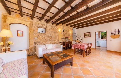Manacor Villa | Finca "Es Rafalet - Sa Buhardilla Petita" con vistas a la montaña, piscina, A/C, terrazas y jardín