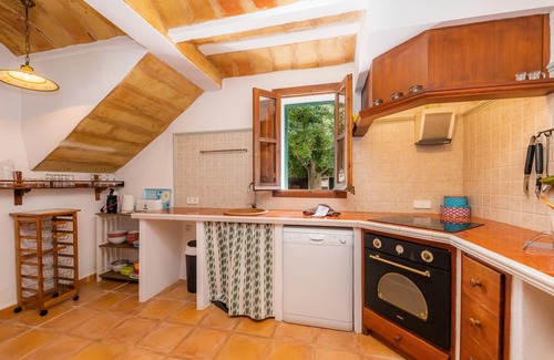 Manacor Villa | Finca "Es Rafalet - Sa Buhardilla Petita" con vistas a la montaña, piscina, A/C, terrazas y jardín