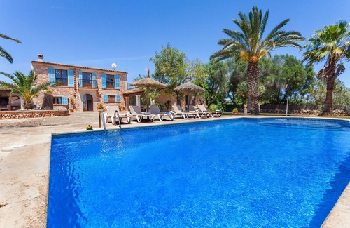 Santanyí Villa | Finca Es Turo hermosa casa vacacional en el campo con piscina y vistas panorámicas en Santanyí
