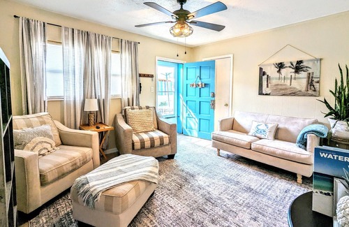 Crescent Beach Cabaña | Find your Happy Place! Steps from Beach, Restaurants and Guaranteed Clean!
