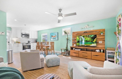 Crescent Beach Casa | Fire Pit, Tropical Oasis, Steps to Beach, Patio