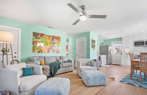 Crescent Beach Casa | Fire Pit, Tropical Oasis, Steps to Beach, Patio