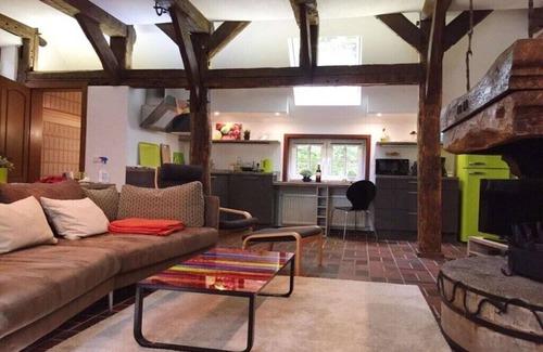 Westerstede Casa | Sala con chimenea Cómoda residencia de vacaciones