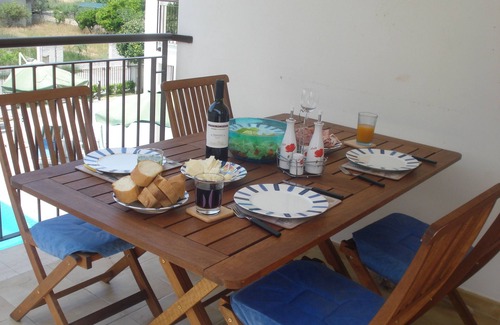 Ginosa Marina Apartamento | First floor apartment overlooking pool 15 minutes from blue ribbon beach