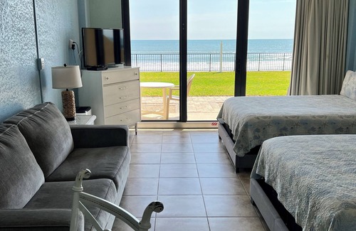 Daytona Beach Shores Complejo | Primer piso privado Paradise Ocean Front Studio para 6 personas !! VENTA DE ABRIL !!